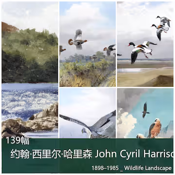 约翰·西里尔·哈里森 (John Cyril Harrison) 1898–1985 _ Wildlife  Landscape [139幅]